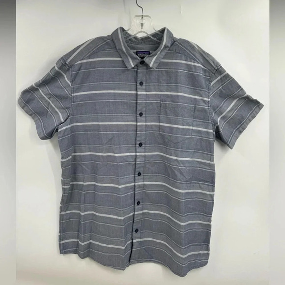 PATAGONIA 'Fezzman Shirt' Mens Short Sleeve Button Up Lightweight Casual XL - Picture 1 of 8